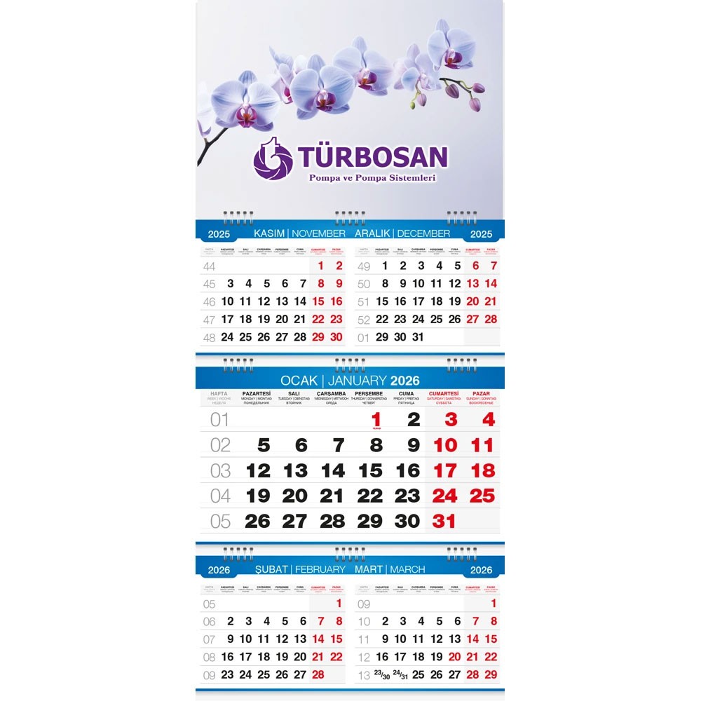 Beş Aylık Gemici Takvim